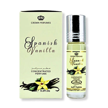 Al Rehab Spanish Vanilla Perfume Oil 6ML With Box and Bottle